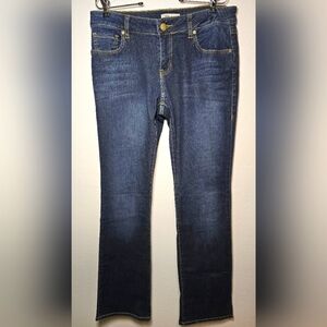 NWOT - CAbi Women's Size 10L Deep Blue Bootcut Jeans